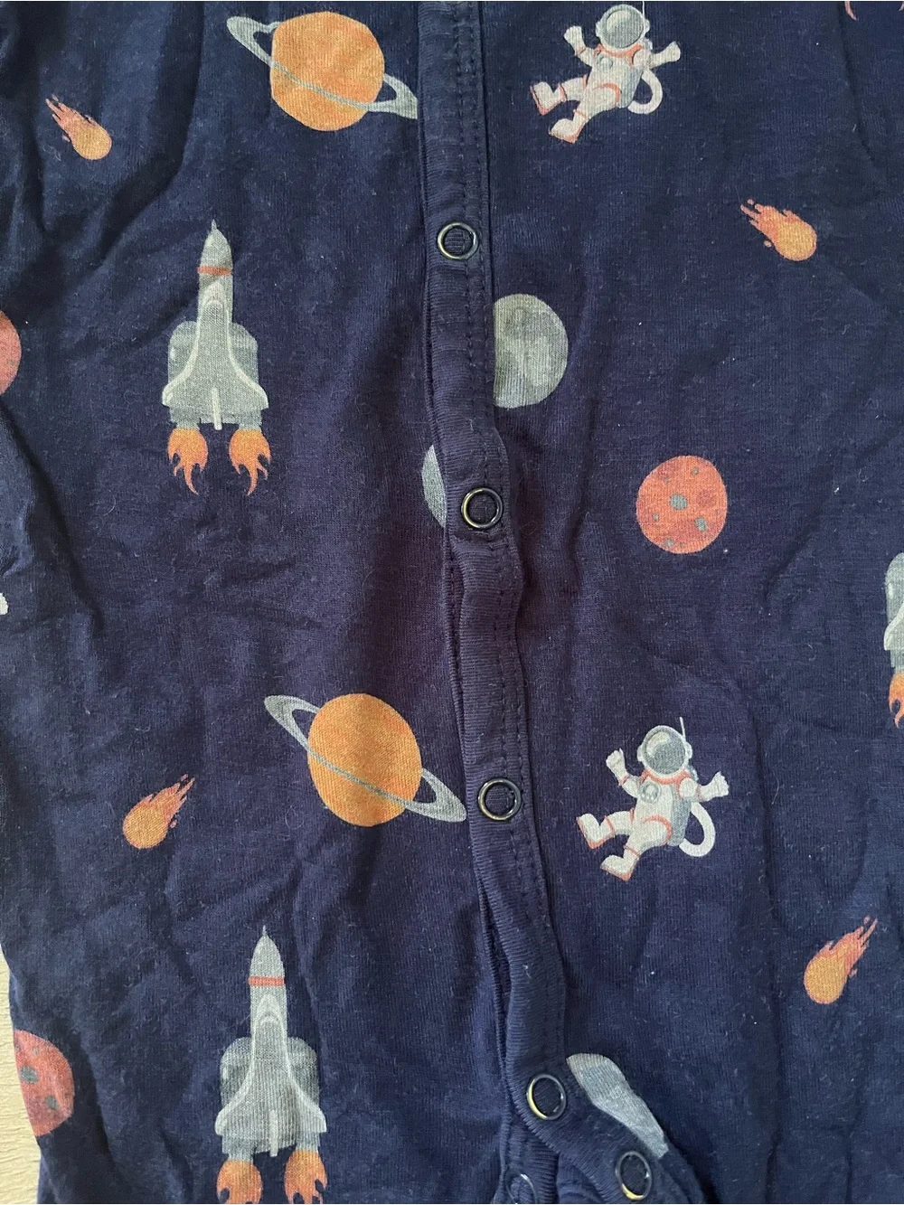 Kyte Baby OG space snap footie romper